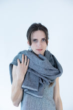 Load image into Gallery viewer, Linen and wool scarf FIR