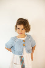 Load image into Gallery viewer, Wool short cardigan SKY