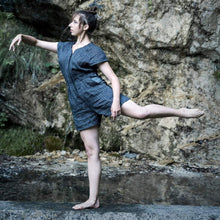 Load image into Gallery viewer, Linen jumpsuit BUMBLEBEE