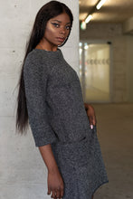 Load image into Gallery viewer, Wool dress BITUMEN