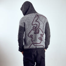 Load image into Gallery viewer, Wool hoodie cardigan ARMOR