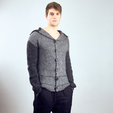 Load image into Gallery viewer, Wool hoodie cardigan ARMOR