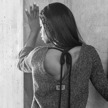 Load image into Gallery viewer, Wool dress BITUMEN