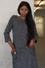 Load image into Gallery viewer, Wool dress BITUMEN