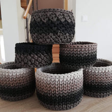 Load image into Gallery viewer, Hand crochet basket