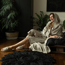 Load image into Gallery viewer, Waffle linen bathrobe