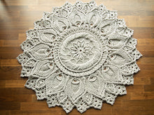 Load image into Gallery viewer, Linen rug SUNFLOWER