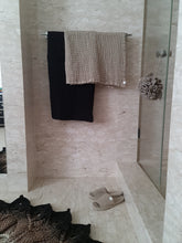 Load image into Gallery viewer, Linen shower pouf
