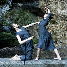 Load image into Gallery viewer, Linen dress STRIPY
