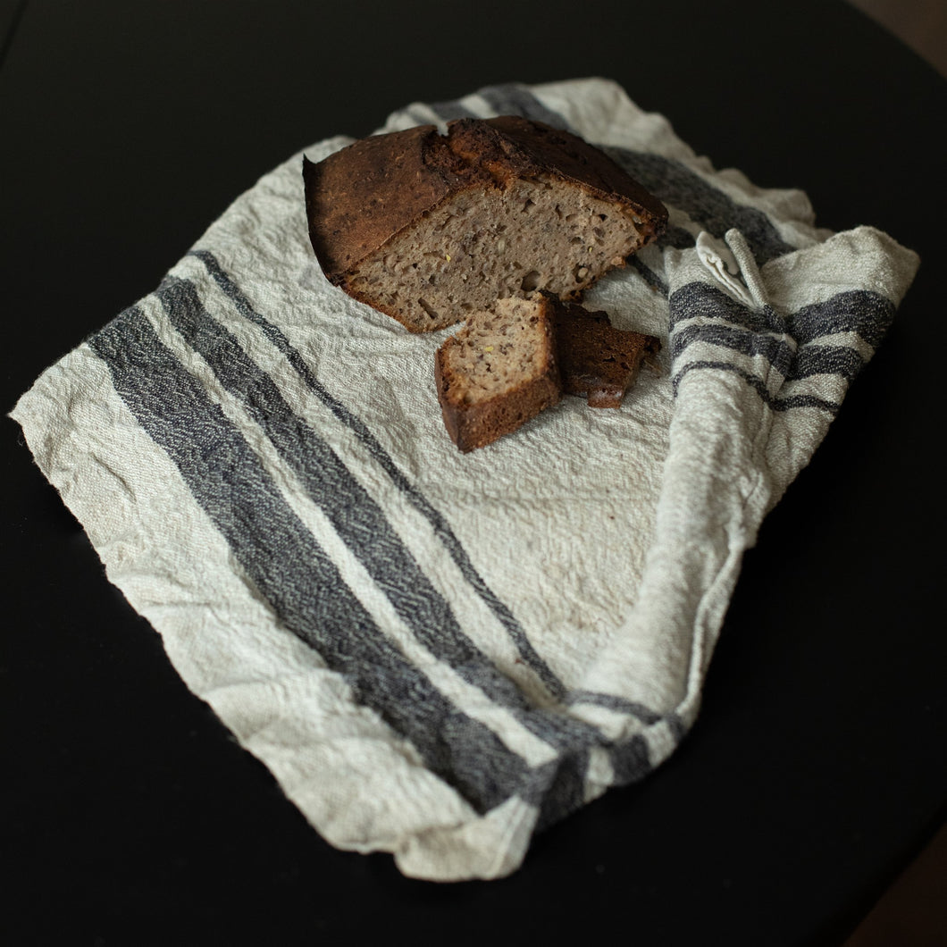Rustic linen kitchen towel