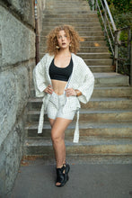 Load image into Gallery viewer, Linen kimono and shorts CHAMOMILE
