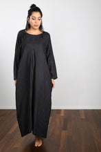 Load image into Gallery viewer, Linen maxi dress MACADAM
