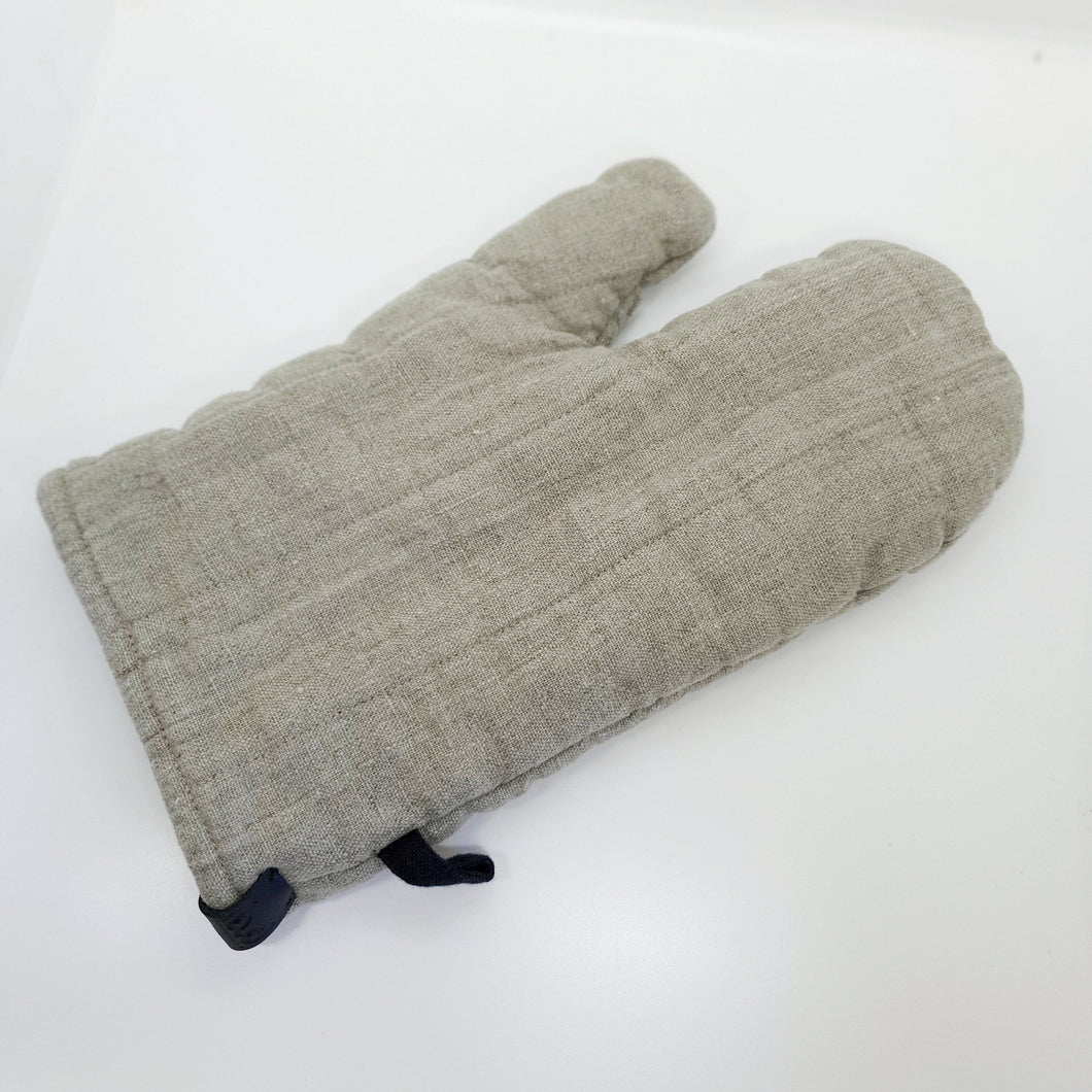 Linen kitchen oven glove
