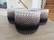 Load image into Gallery viewer, Hand crochet basket
